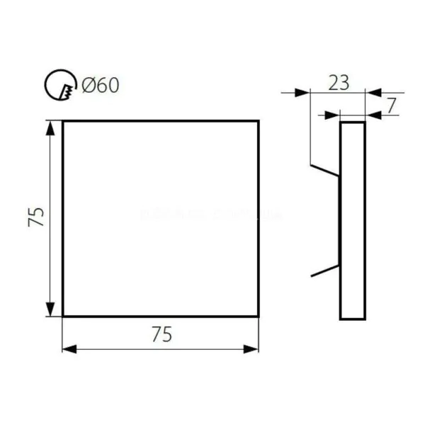 картинка Врезные Врезной светильник Kanlux 23112 LINAR LED WW