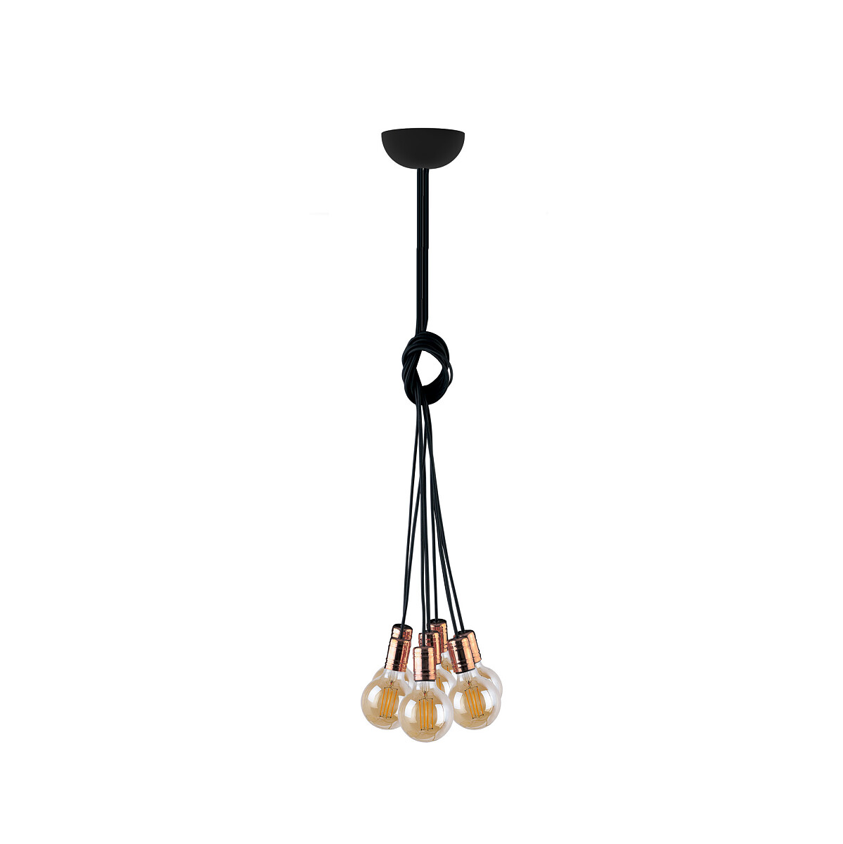 картинка Современные подвесные светильники 9746 Люстра Nowodvorski CABLE BLACK/COPPER VII PL