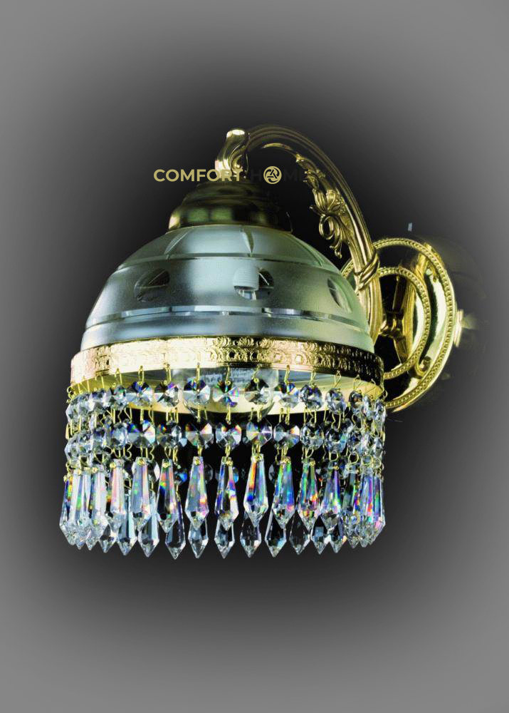 картинка Хрустальные бра Бра хрустальное ArtGlass KARAT I. (POLISHED, BRASS ANTIQUE, WHITE GOLD, MATT BRASS) CE