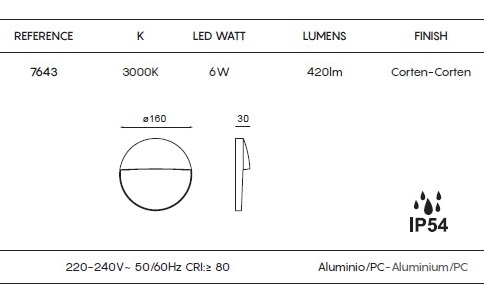 картинка Уличные настенные светильники Бра Mantra Baker IP54 7643