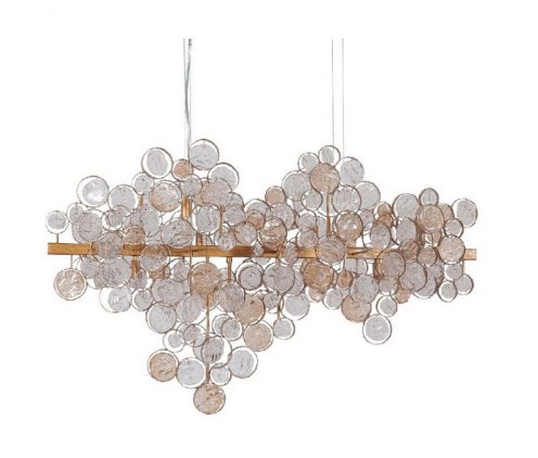 картинка Линейные подвесные светильники Линейный подвес Crystal Lux DESEO SP12 L1000 GOLD