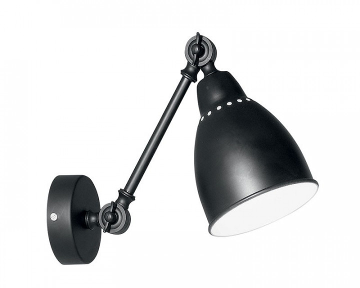 картинка Современные бра Настенный светильник Ideal Lux Newton 027852 AP1 Nero