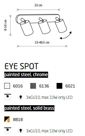 картинка Современные Потолочный светильник Nowodvorski Eye Spot 6016
