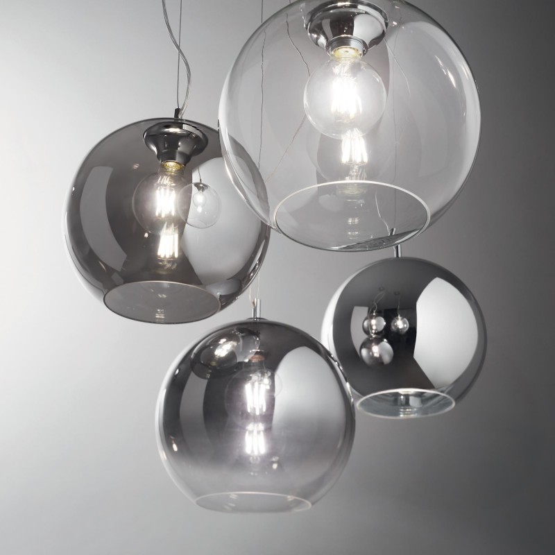 картинка Современные подвесные светильники Подвес Ideal Lux Nemo 094137 SP1 Fume