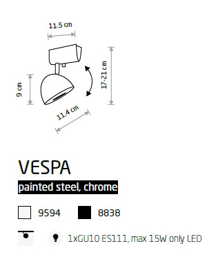 картинка Современные Потолочный светильник Nowodvorski Vespa 9594