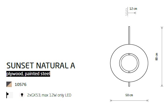 картинка Светодиодные бра Бра Nowodvorski Sunset Natural A 10576