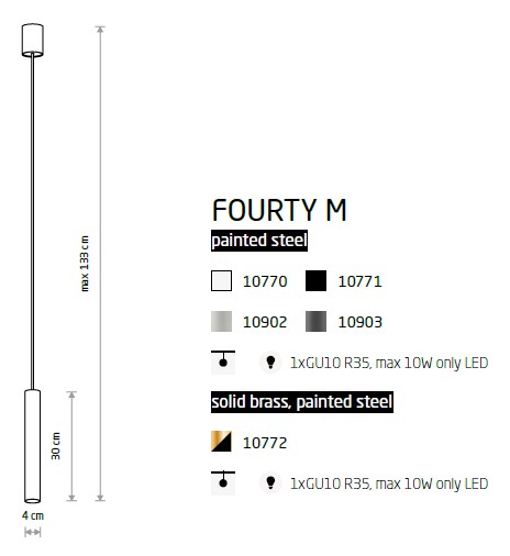картинка Современные подвесные светильники Подвесной светильник Nowodvorski Fourty M 10903