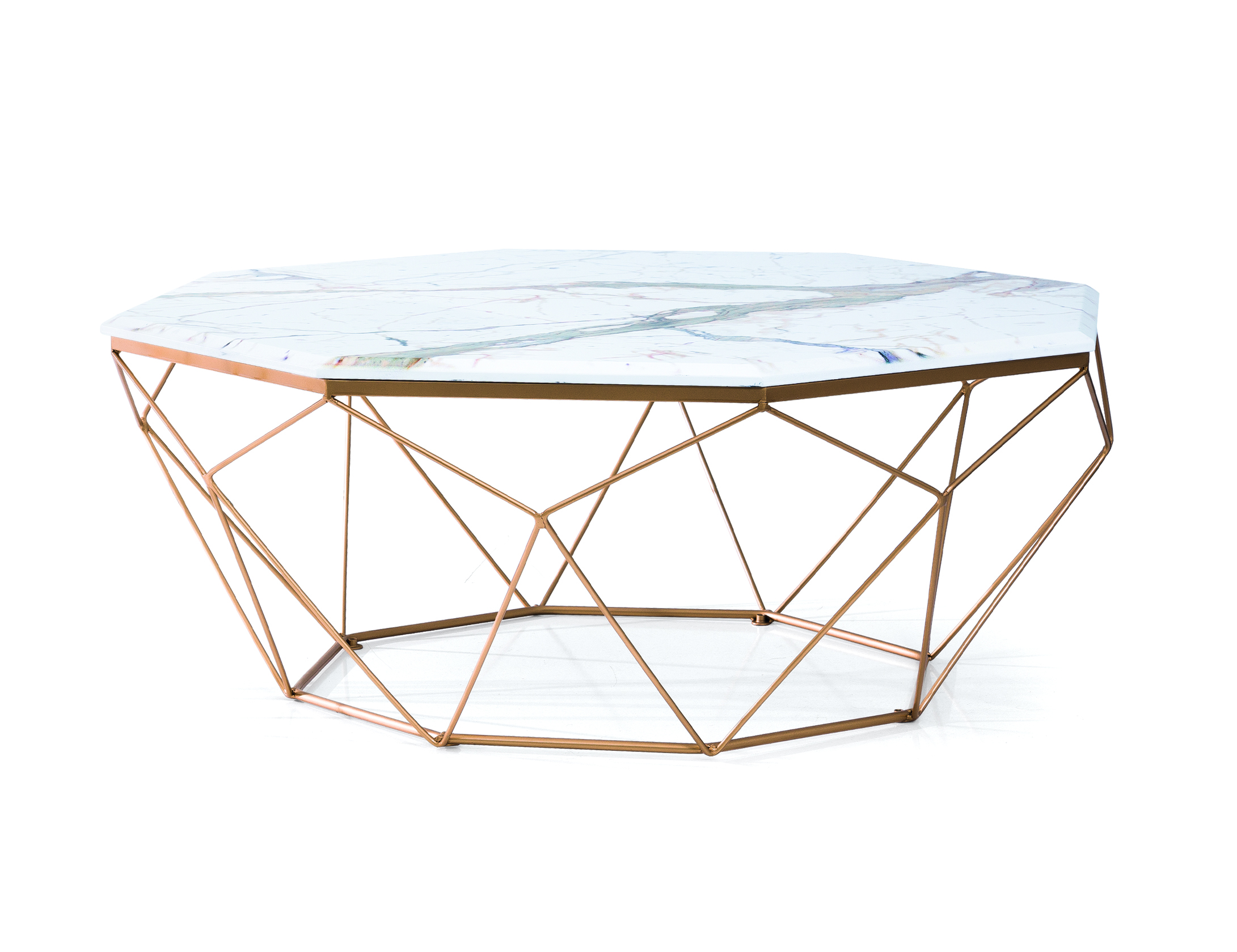 картинка Столики Столик кофейный LEGNOStill Hexagon gold