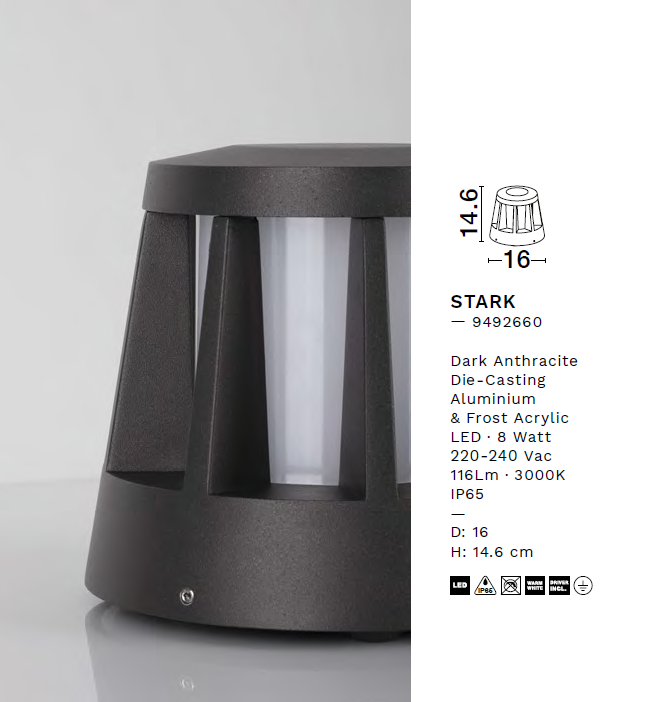 картинка Грунтовые светильники Грунтовый светильник NOVA LUCE Stark 9492660