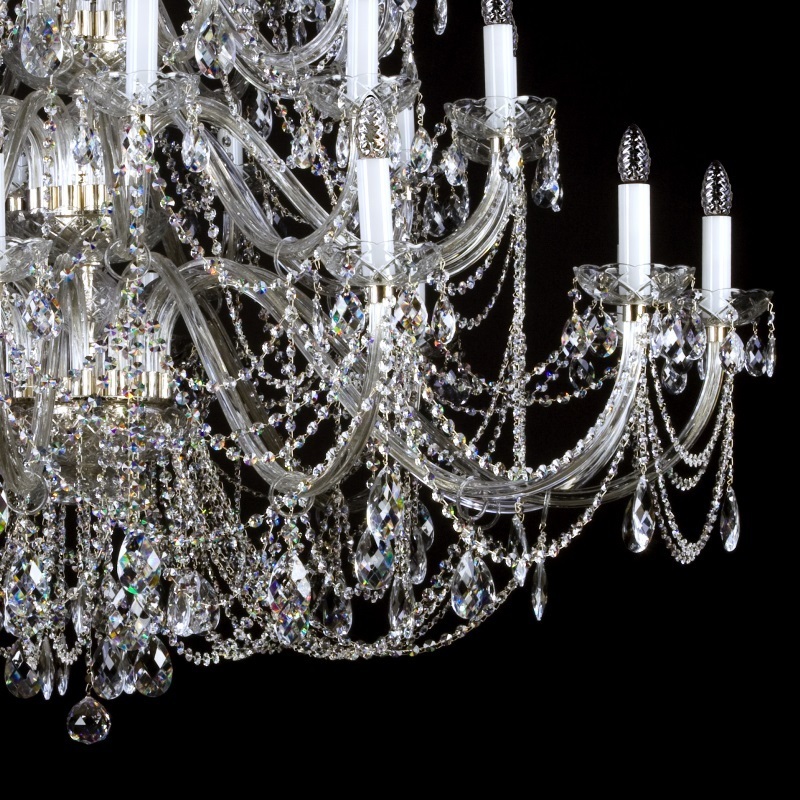 картинка Хрустальные люстры Хрустальная люстра ArtGlass Aurelie 42 nickel CE