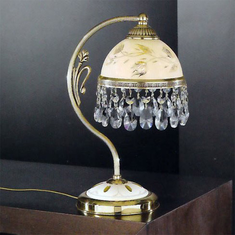 картинка Классические настольные лампы Лампа настольная Reccagni Angelo P. 6906 P ORO FRANCESE ROSE + TRASP.