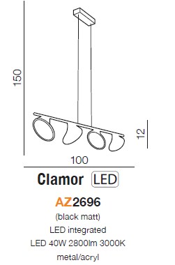 картинка Современные подвесные светильники Подвесной светильник AZZARDO Clamor AZ2696