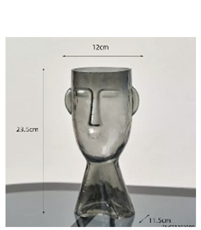 картинка Вазы Ваза Face 0407 grey