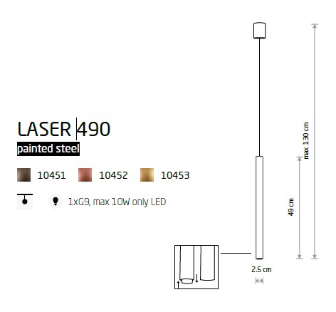 картинка Современные подвесные светильники Подвесной светильник Nowodvorski Laser 490 10453