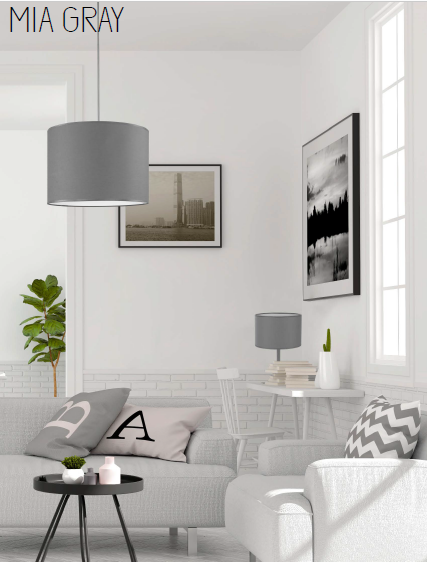 картинка Современные настольные лампы Настольная лампа TK Lighting Mia Gray 5225