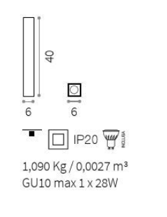 картинка Накладные Точечный светильник Ideal Lux Sky 233833 PL1 H40 Bianco