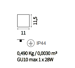 картинка Накладные светильники Накладной светильник Ideal Lux Gun 092324 PL1 Alluminio 