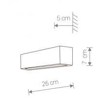 картинка Современные бра Бра Nowodvorski Straight Wall 6354