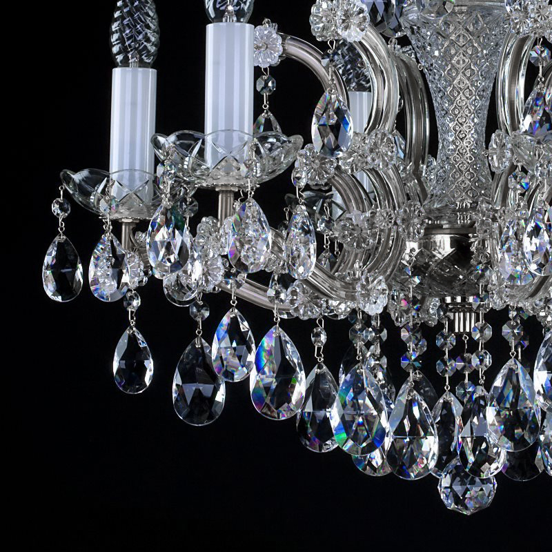 картинка Хрустальные люстры Хрустальная люстра ArtGlass MARIA TEREZIA 27 NICKEL CE