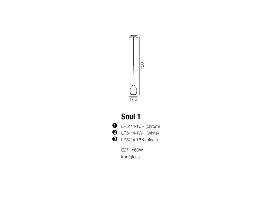 картинка Современные подвесные светильники Подвес Azzardo Soul AZ0273