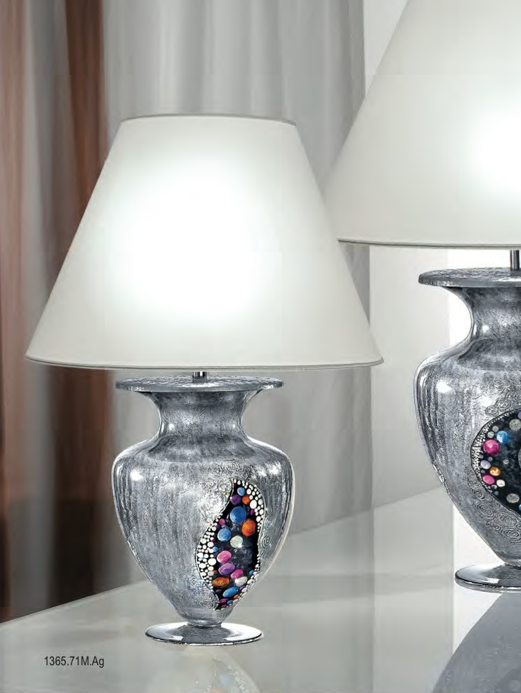 картинка Настольные лампы с абажуром Настольная лампа KOLARZ Anfora 1365.71М.Ag