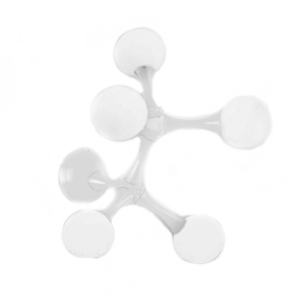картинка Современные Светильник потолочный Ideal Lux Nodino 149615 PL5 Bianco 