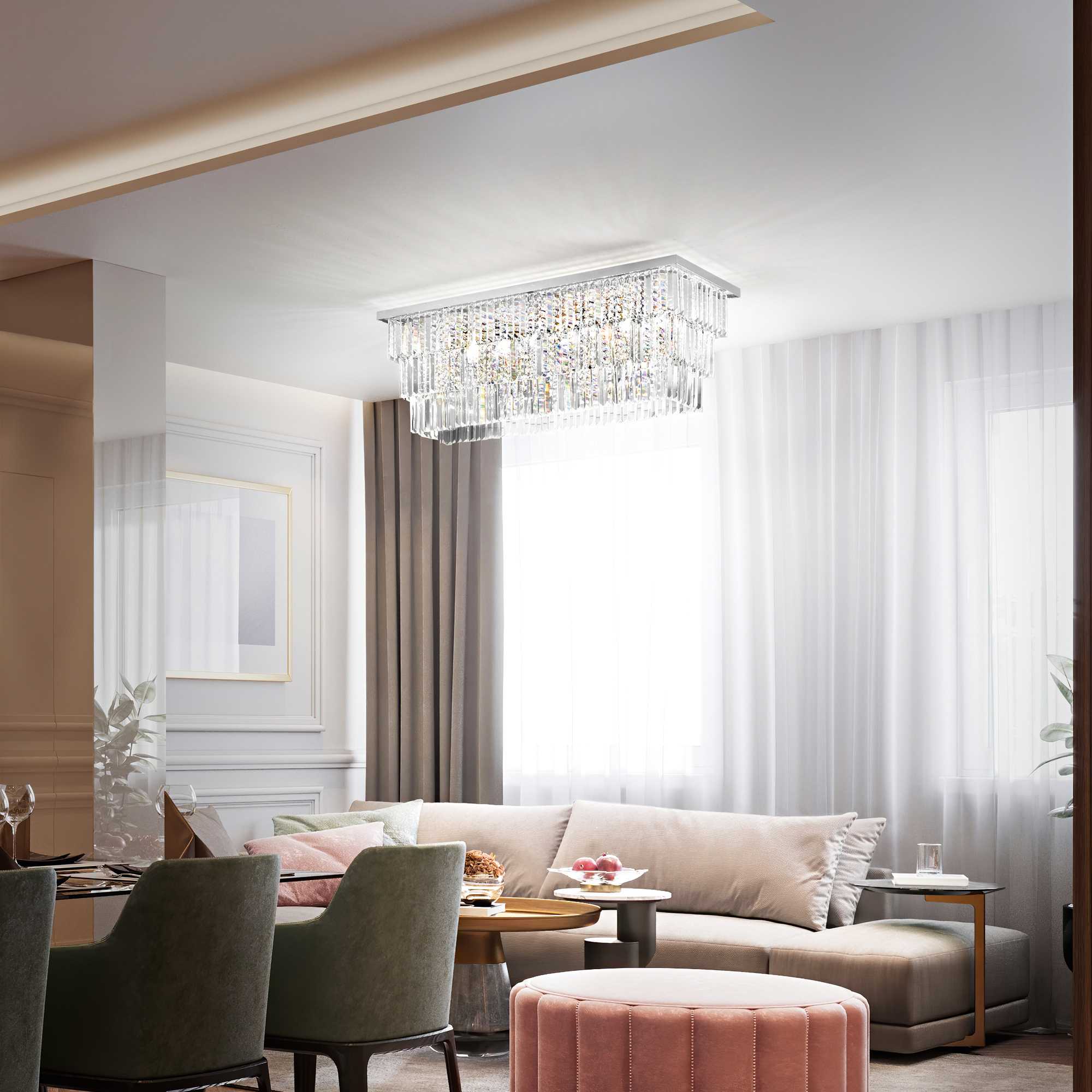 картинка Линейные подвесные светильники Люстра Ideal Lux Martinez 166285