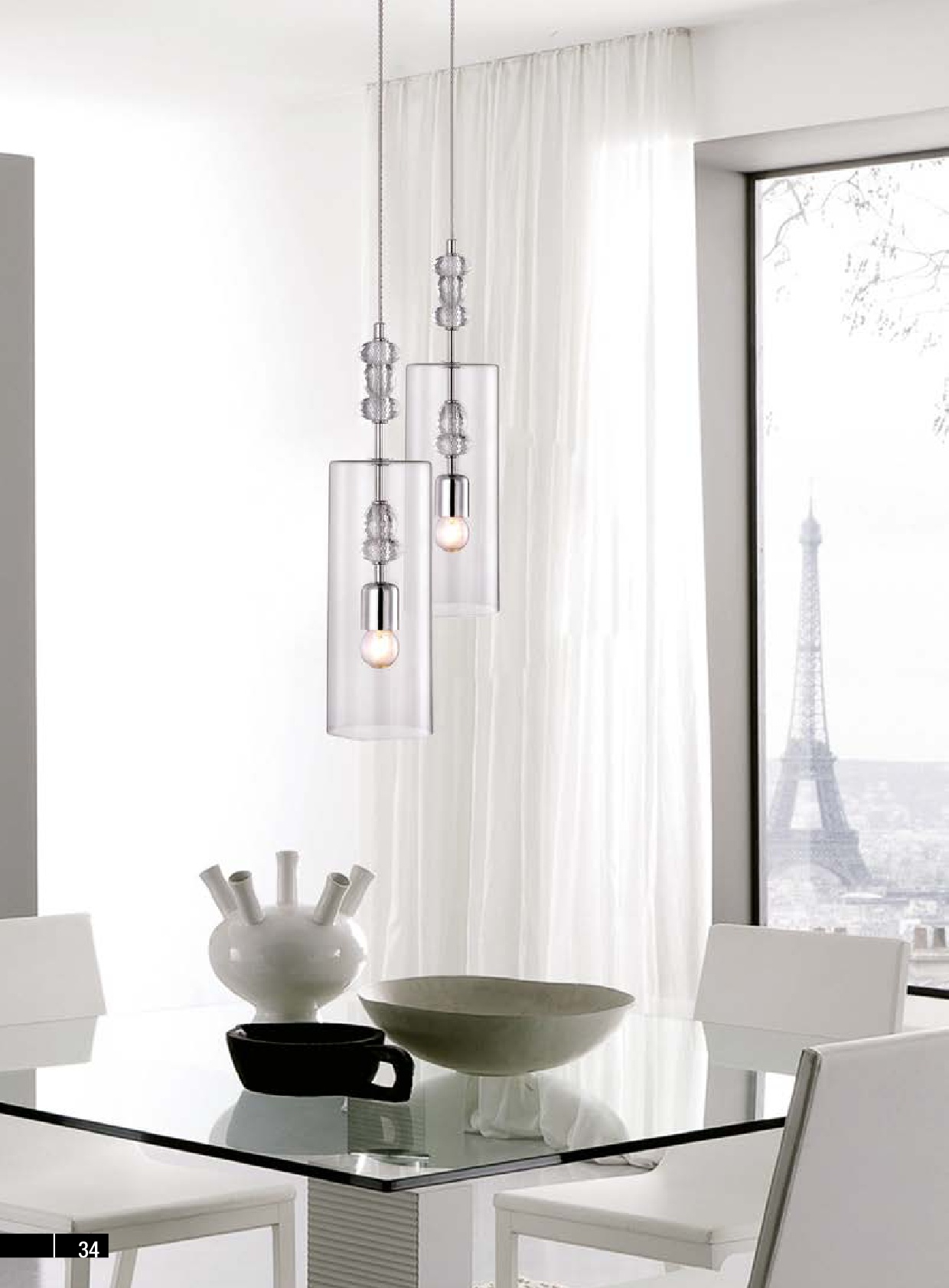 картинка Современные подвесные светильники Светильник Crystal Lux EVA SP1 