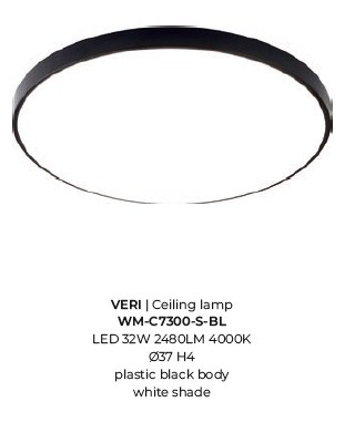картинка Светодиодные Потолочный светильник ZUMA LINE Veri WM-C7300-S-BL