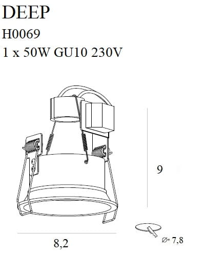 картинка Врезные Врезной светильник Maxlight h0069
