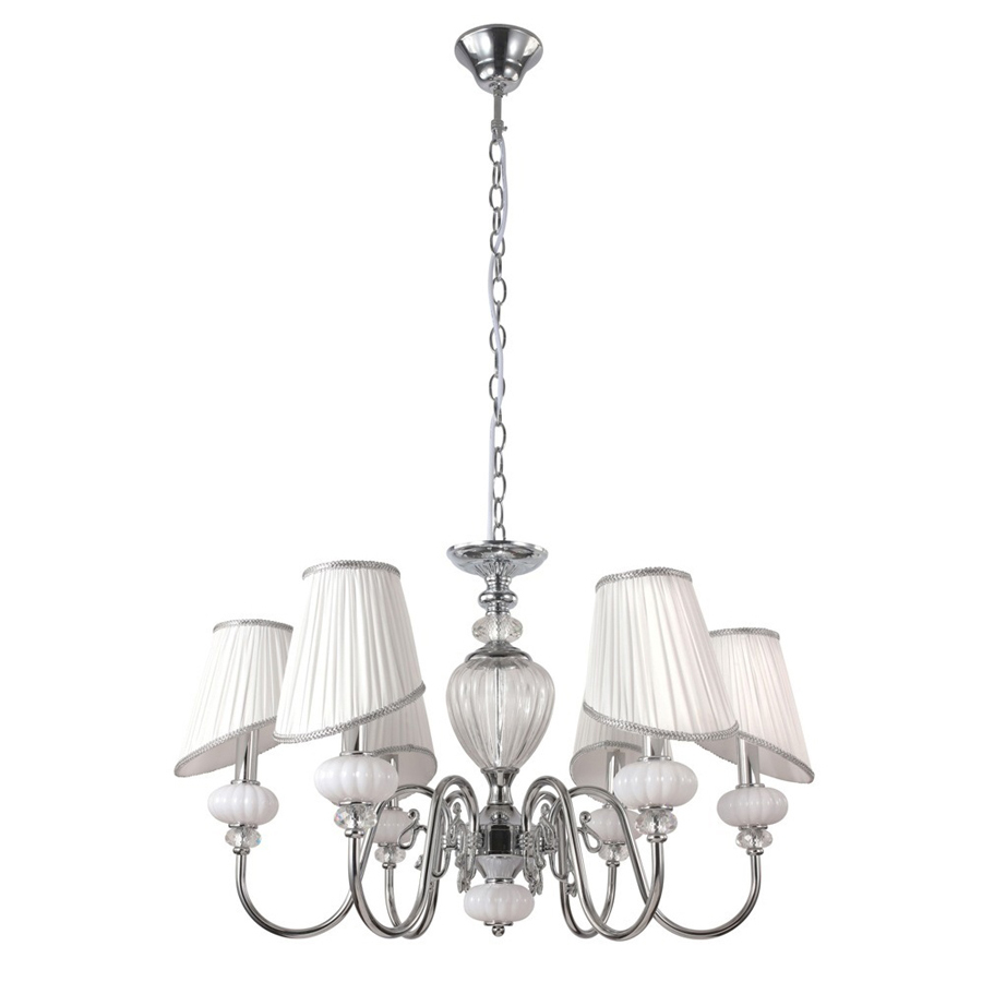картинка Люстры с абажуром Люстра Crystal Lux ALMA WHITE SP-PL6