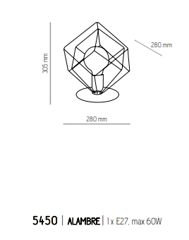 картинка Современные настольные лампы Настольная лампа TK Lighting Alambre 5450