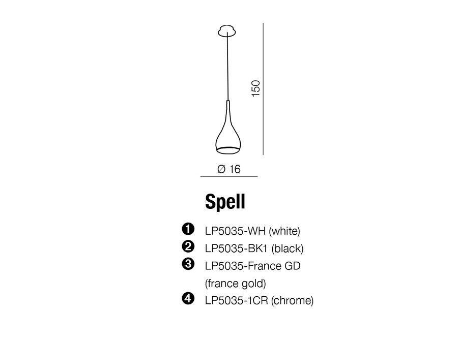 картинка Современные подвесные светильники Подвес Azzardo Spell AZ0287