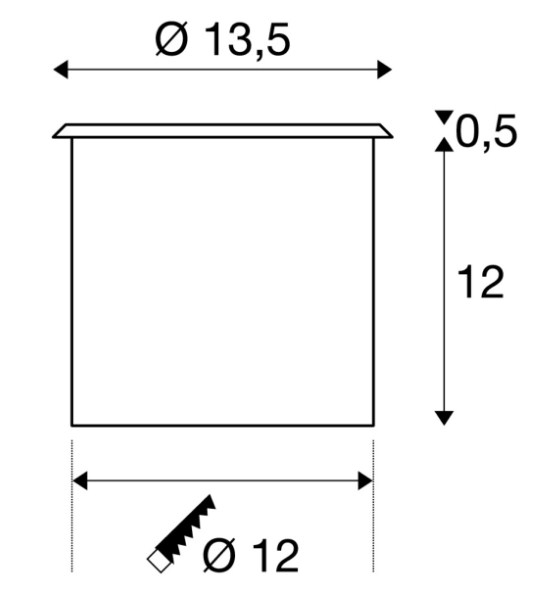картинка Грунтовые светильники Грунтовый светильник SLV 228214 Adjust GU10