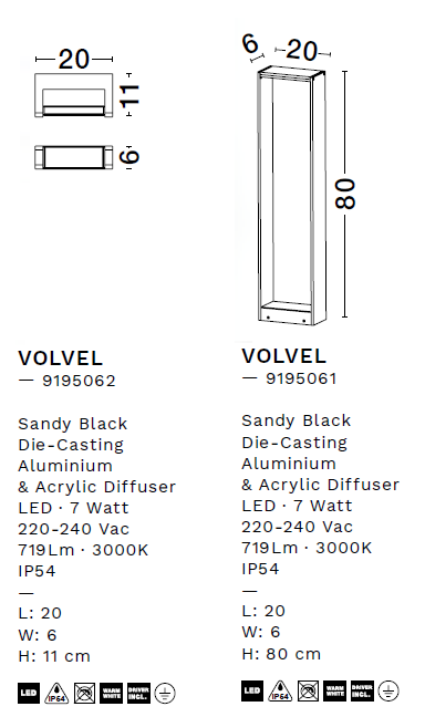 картинка Уличные столбики Столбик NOVA LUCE Volvel 9195061