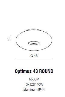 картинка Круглые Потолочный светильник Azzardo Optimus 53 Round AZ1599