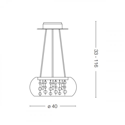 картинка Современные подвесные светильники Подвес Ideal Lux Audi-80 031743 SP5 Trasparente