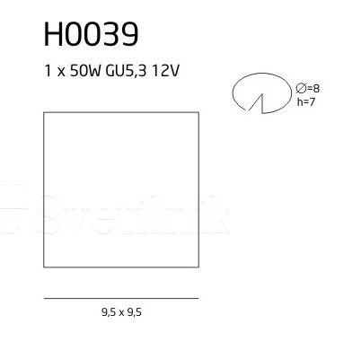 картинка Врезные Врезной светильник Maxlight Oprawa H0039