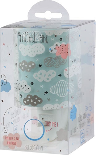картинка Для детей Ночник (бра) в розетку Dalber Clouds Green 41415H