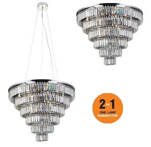 картинка Хрустальные люстры Люстра AZZARDO Salerno XL AZ2927