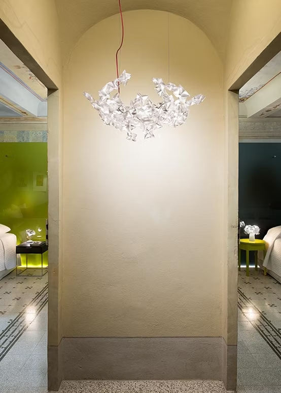 картинка Современные подвесные светильники Подвесной светильник SLAMP Hanami HANSS00PRS01RG9000EU