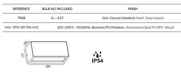 картинка Уличные настенные светильники Бра MANTRA Beret IP54 7928
