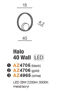 картинка Светодиодные бра Бра AZZARDO Hallo AZ4706