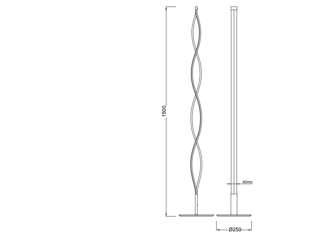картинка Современные торшеры Торшер Mantra Sahara 5401 dimmer