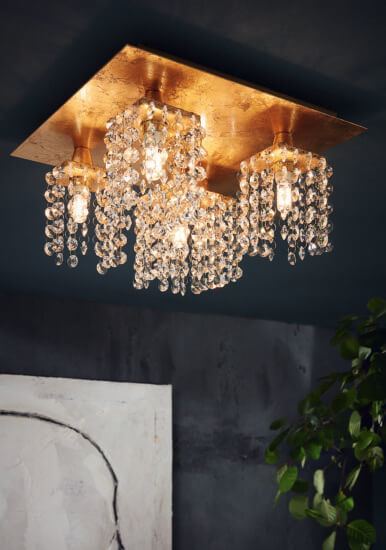 картинка Квадратные Люстра Eglo 97722 Pyton gold