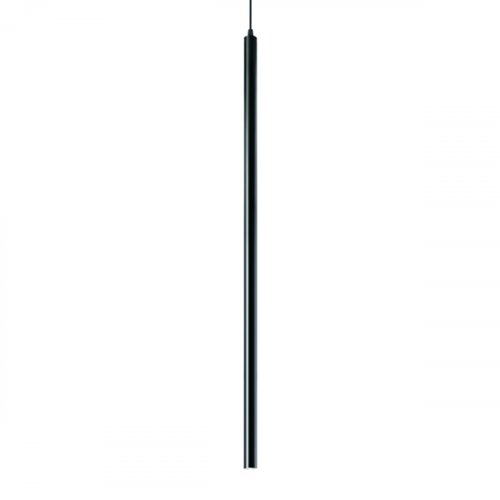 картинка Современные подвесные светильники Подвес Ideal Lux Ultrathin 142913 SP1 D100 Round Nero