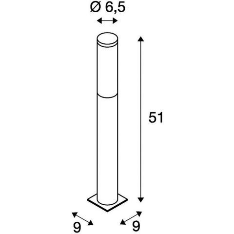 картинка Фонарные столбы Парковый светильник SLV 229162 Big Nails 50