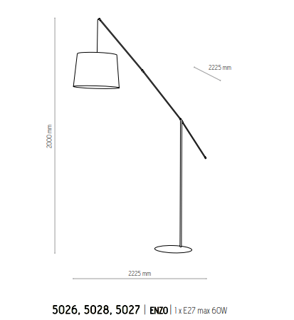 картинка Современные торшеры Торшер TK Lighting Enzo 5028
