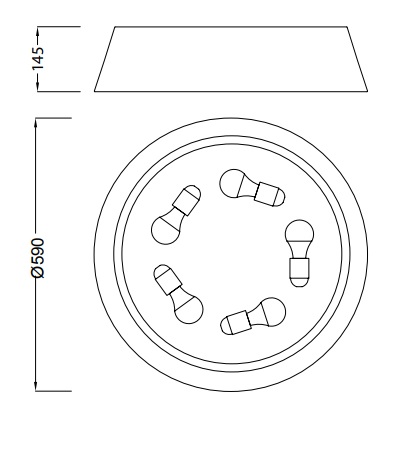 картинка Круглые Светильник потолочный Mantra Nordica 4962E