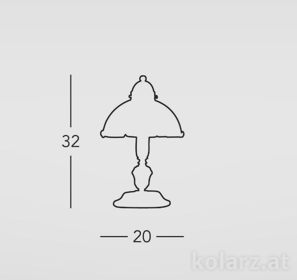 картинка Классические настольные лампы Настольная лампа Kolarz Nonna - Decora Hirsch 731.73.100